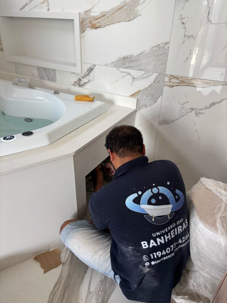 Instalação de banheiras Universo das Banheiras